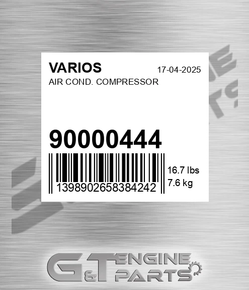 900.00444 Air Cond. Compressor for VARIOS