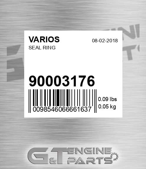 900.03176 Seal Ring for VARIOS