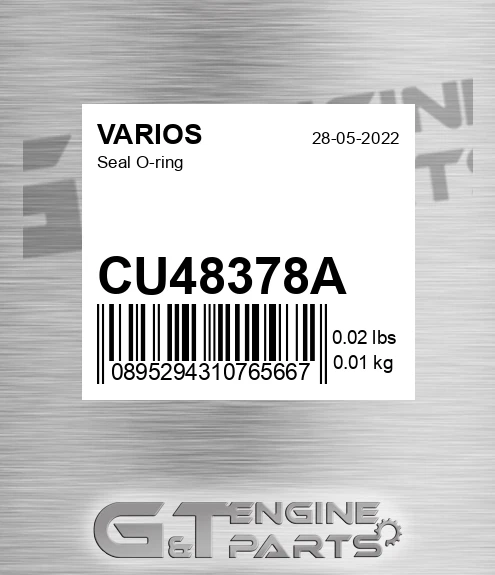 CU48378A VARIOS Seal O-ring