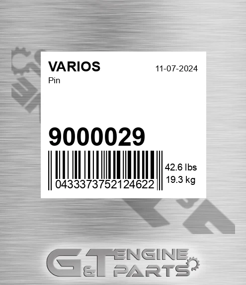 9000029 Pin for VARIOS