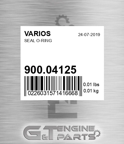 900.04125 Seal O-ring