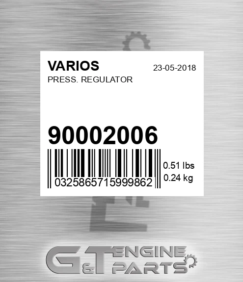 900.02006 Press. Regulator