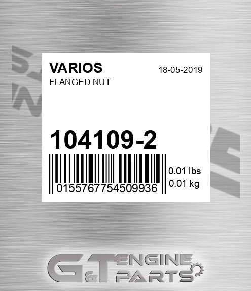 104.109/2 Flanged Nut for VARIOS