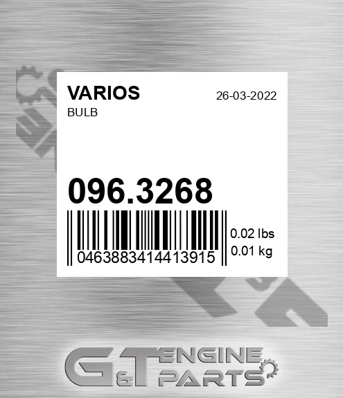 096.3268 Bulb for VARIOS