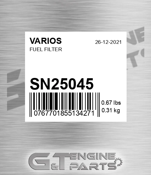 SN25045 Fuel Filter for VARIOS