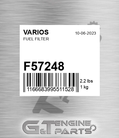 F57248 VARIOS Fuel Filter