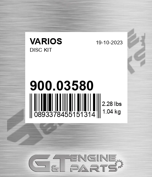 900.03580 Disc Kit
