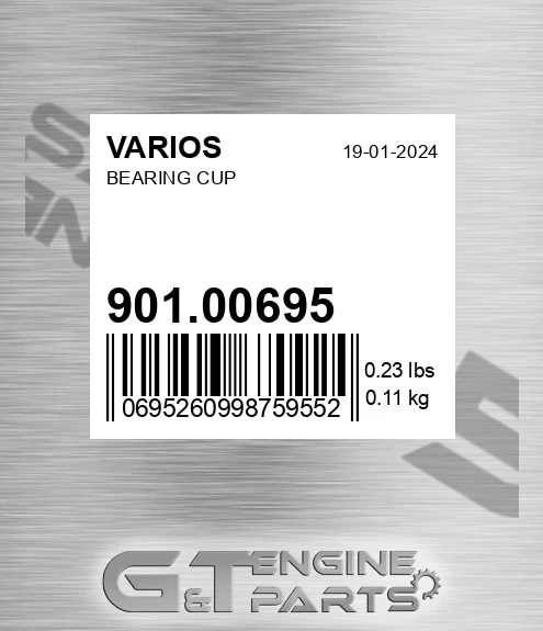 901.00695 Bearing Cup