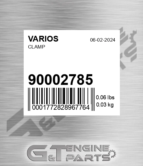 900.02785 Clamp for VARIOS
