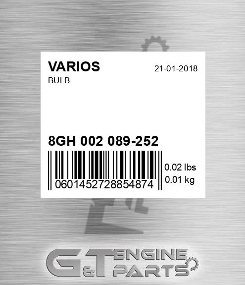 8GH 002 089-252 Bulb