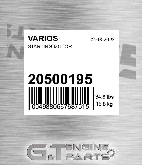 20500195 Starting Motor