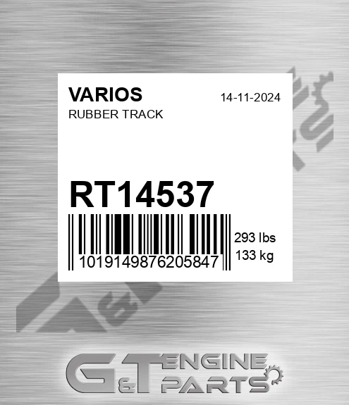 RT14537 VARIOS Rubber Track