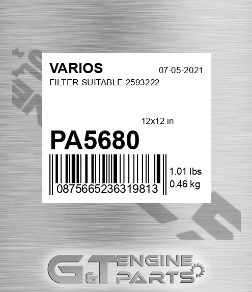 PA5680 Filter Suitable 2593222