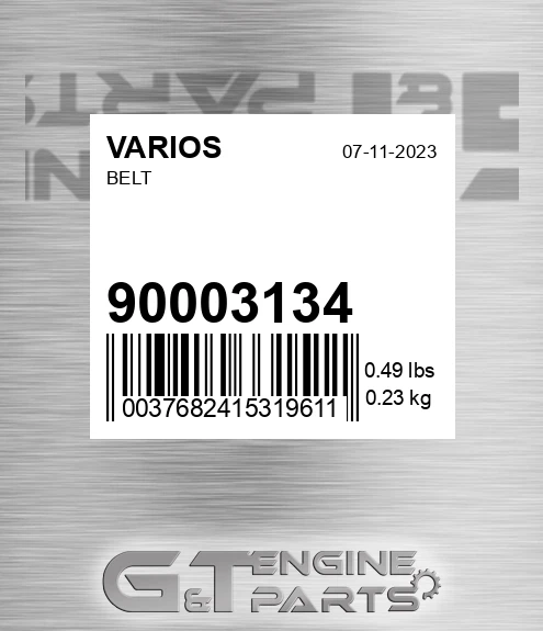 900.03134 Belt for VARIOS