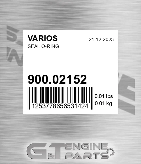 900.02152 Seal O-ring
