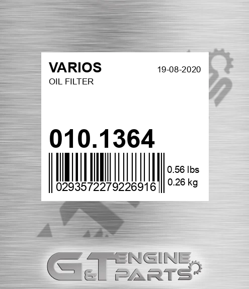 010.1364 Oil Filter