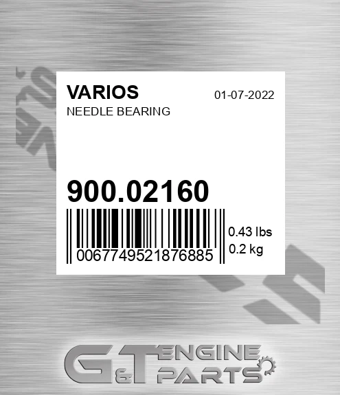 900.02160 Needle Bearing