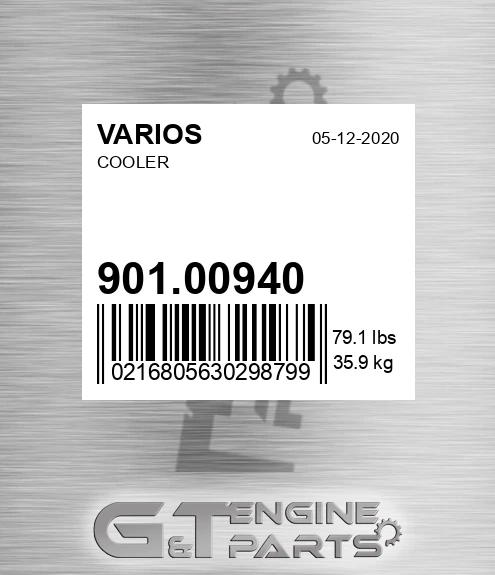 901.00940 Cooler