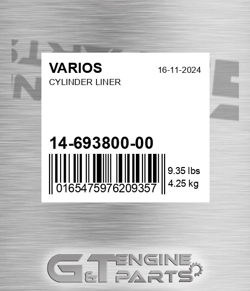 14-693800-00 Cylinder Liner