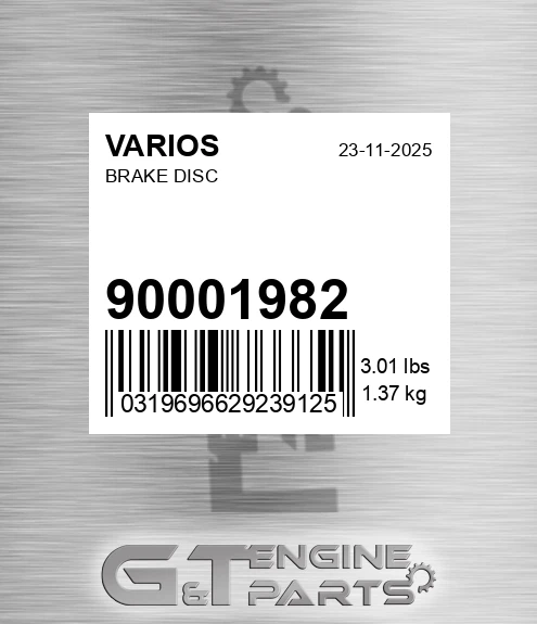 900.01982 Brake Disc