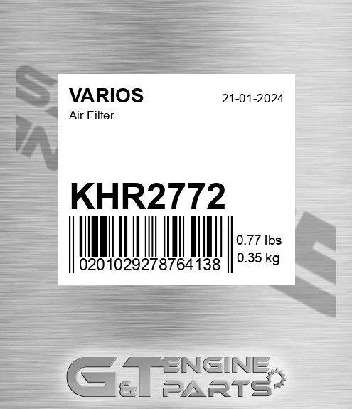 KHR2772 VARIOS Air Filter