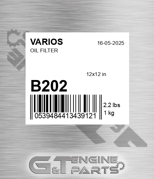 B202 VARIOS Oil Filter