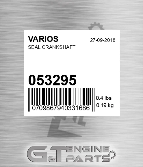 053.295 Seal Crankshaft