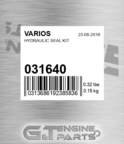 031640 Hydraulic Seal Kit