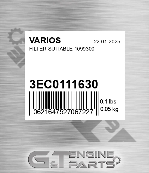 3EC-01-11630 Filter Suitable 1099300