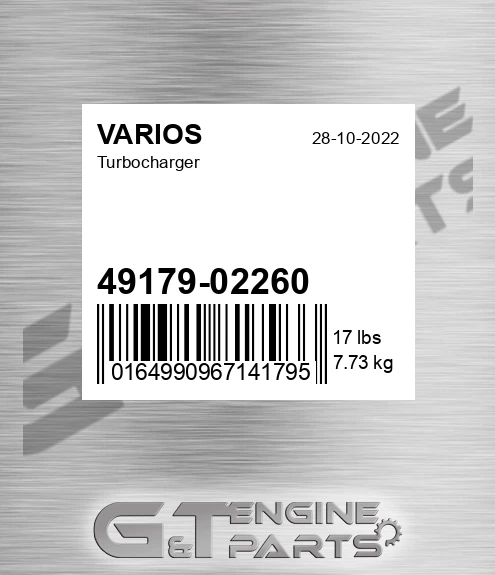 49179-02260 Turbocharger