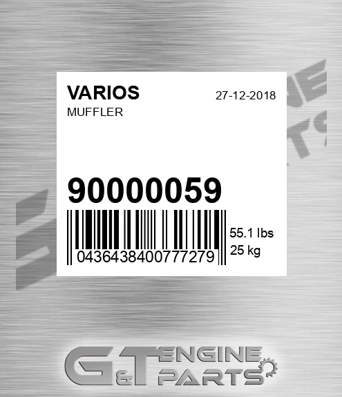 90000059 Muffler