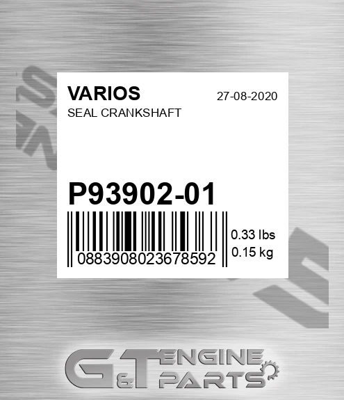 P93902-01 Seal Crankshaft for VARIOS