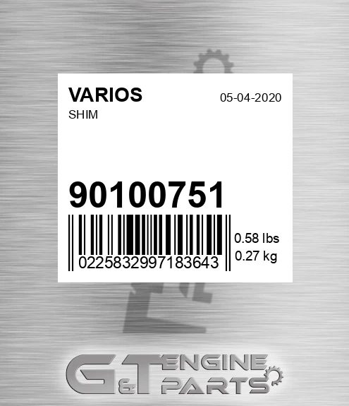 901.00751 Shim for VARIOS