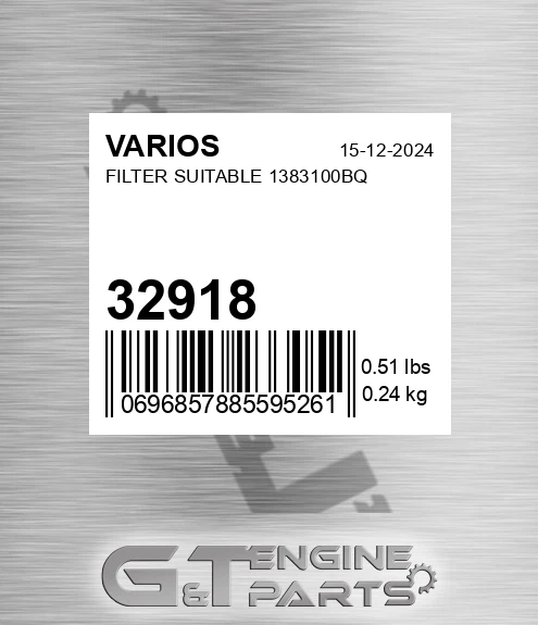 32918 Filter Suitable 1383100bq