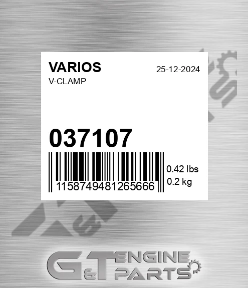 037.107 V-clamp for VARIOS