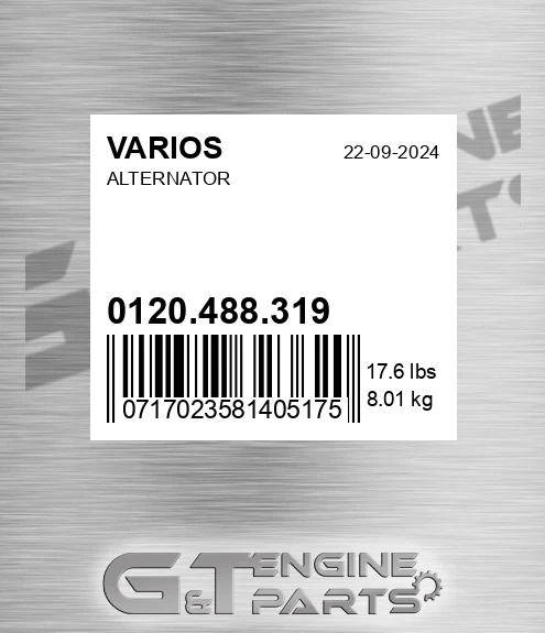 0120.488.319 Alternator
