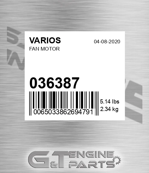 036.387 Fan Motor