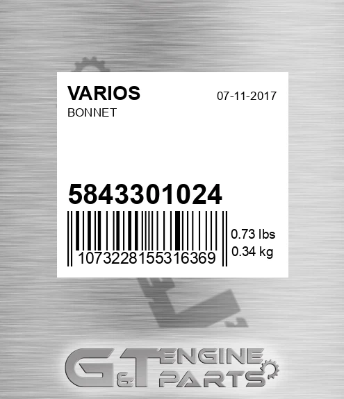 5843301024 Bonnet for VARIOS