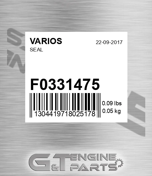F0331475 Seal for VARIOS
