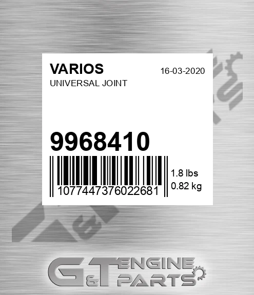 9968410 Universal Joint