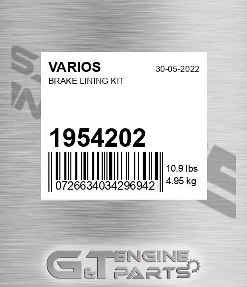 195.4202 Brake Lining Kit for VARIOS