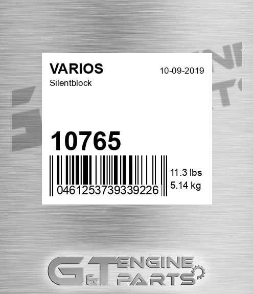 10765 Silentblock for VARIOS