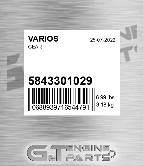 5843301029 Gear for VARIOS