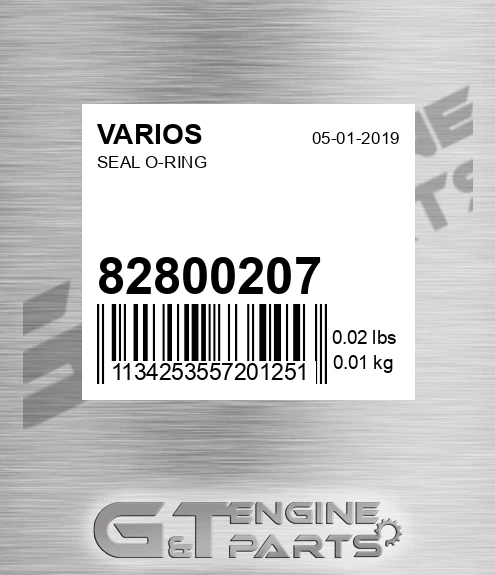 82800207 Seal O-ring