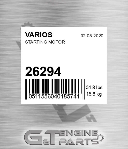 26294 Starting Motor