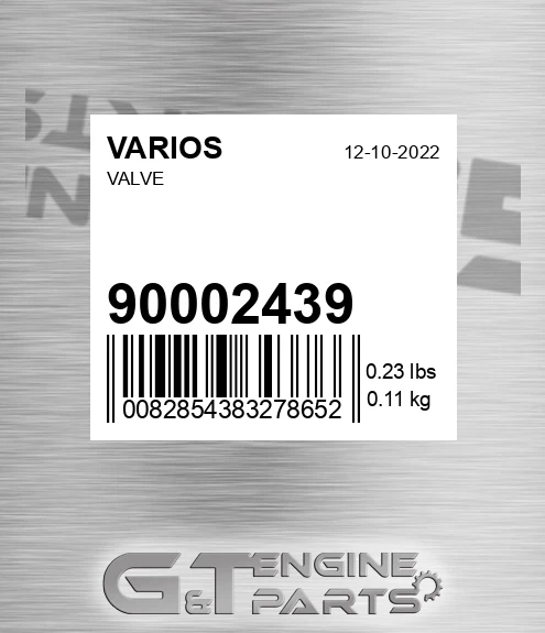 900.02439 Valve for VARIOS
