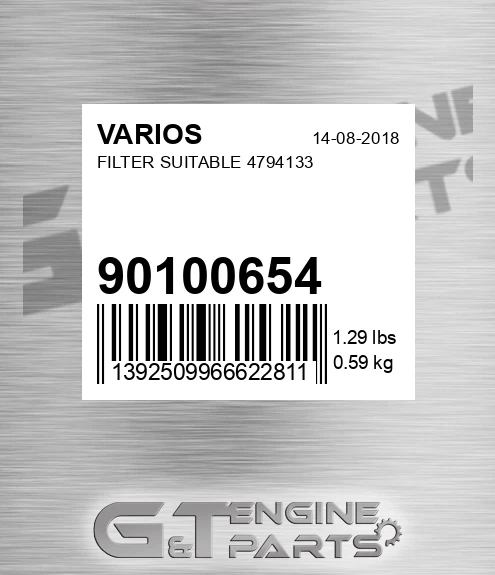 901.00654 Filter Suitable 4794133 for VARIOS