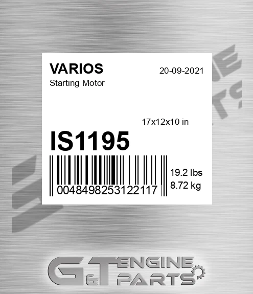 IS1195+ Starting Motor for VARIOS