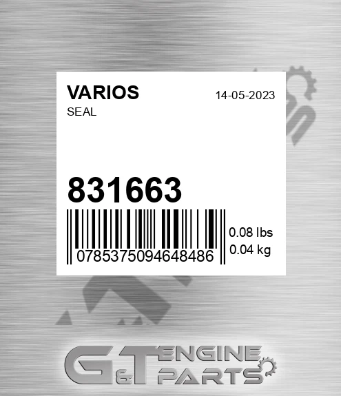 831663 VARIOS Seal