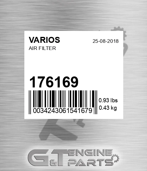 176169 Air Filter for VARIOS